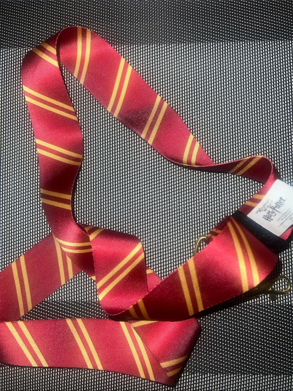 Warner Bros. Red and Gold Striped Tie - Gryffindor Style Harry Potter lanyard